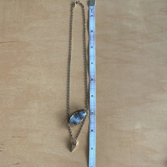 Genuine Druzy Stone Necklace - Picture 4 of 5